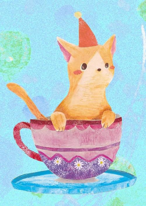 萌系小清新插画