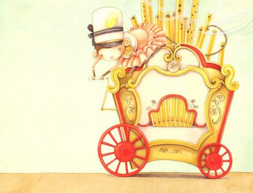 童话色彩的插画