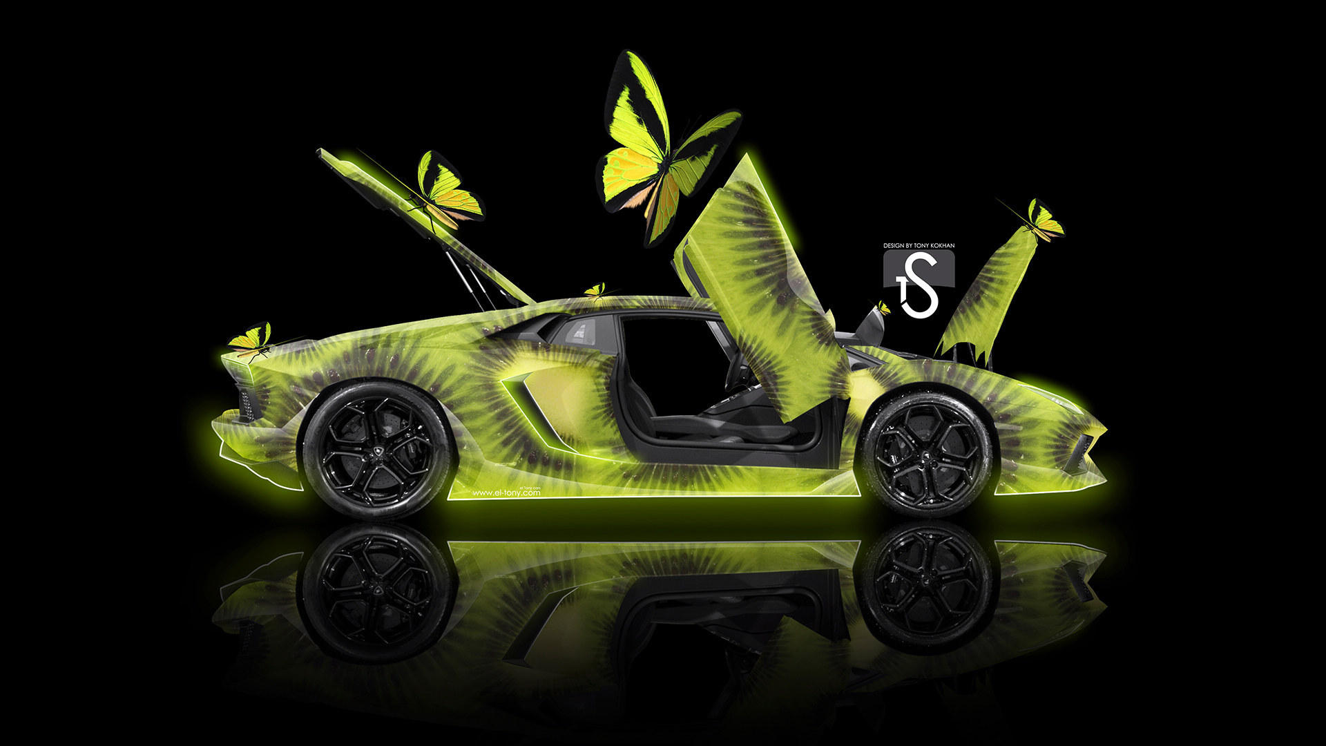 创意时尚水果汽车