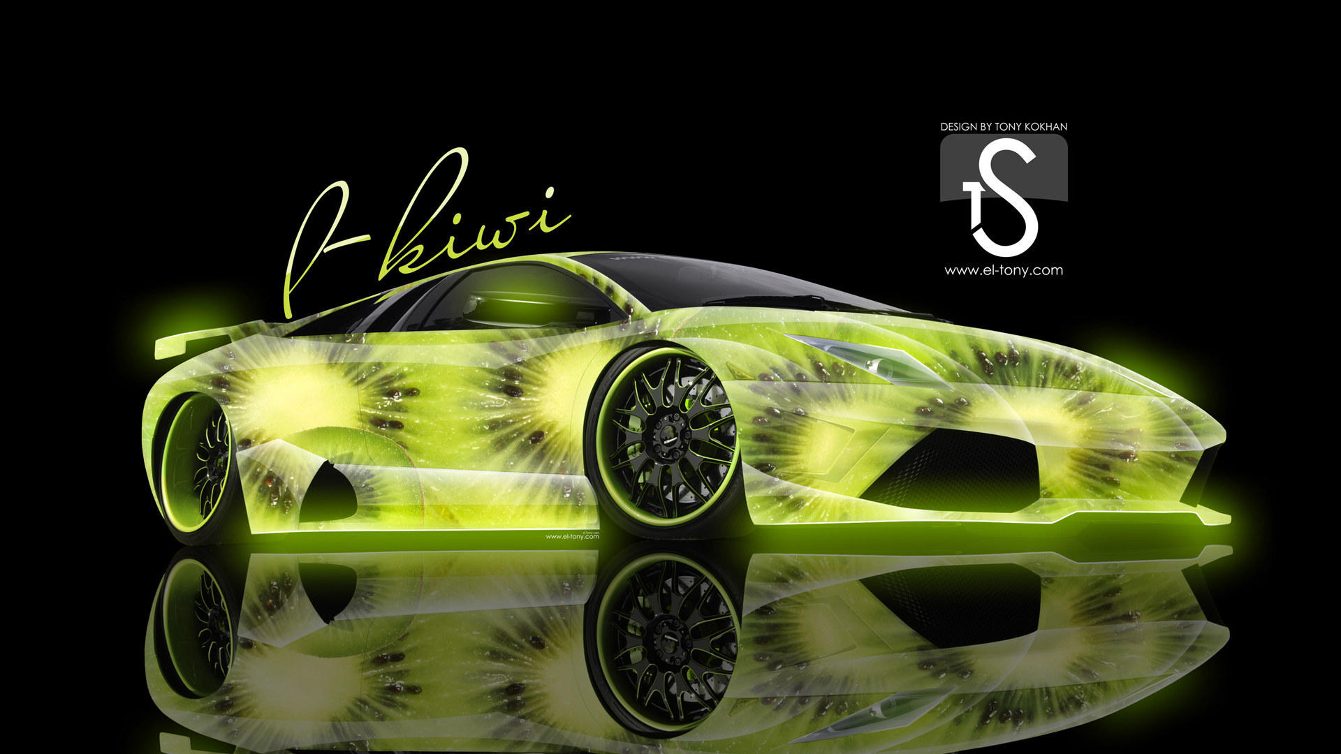 创意时尚水果汽车