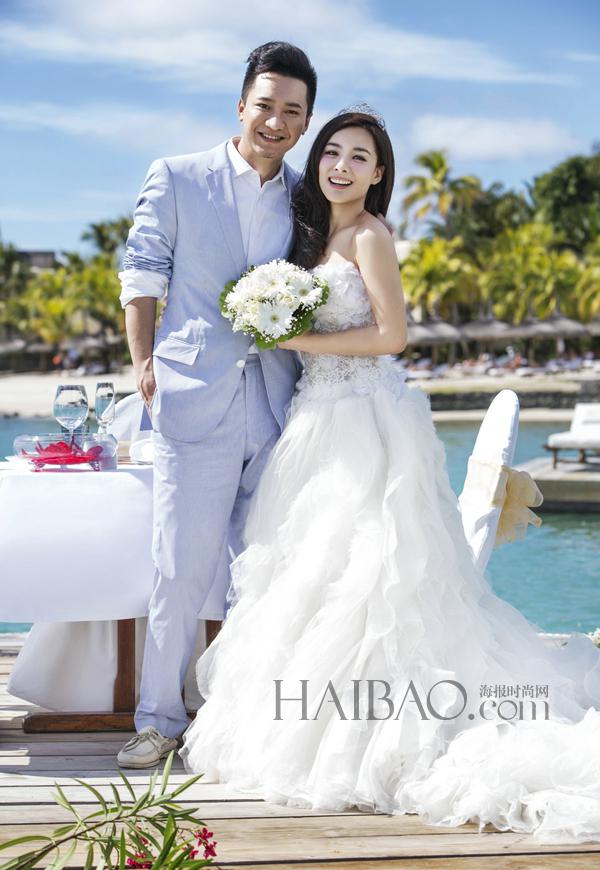 刘璇王弢甜蜜婚纱照