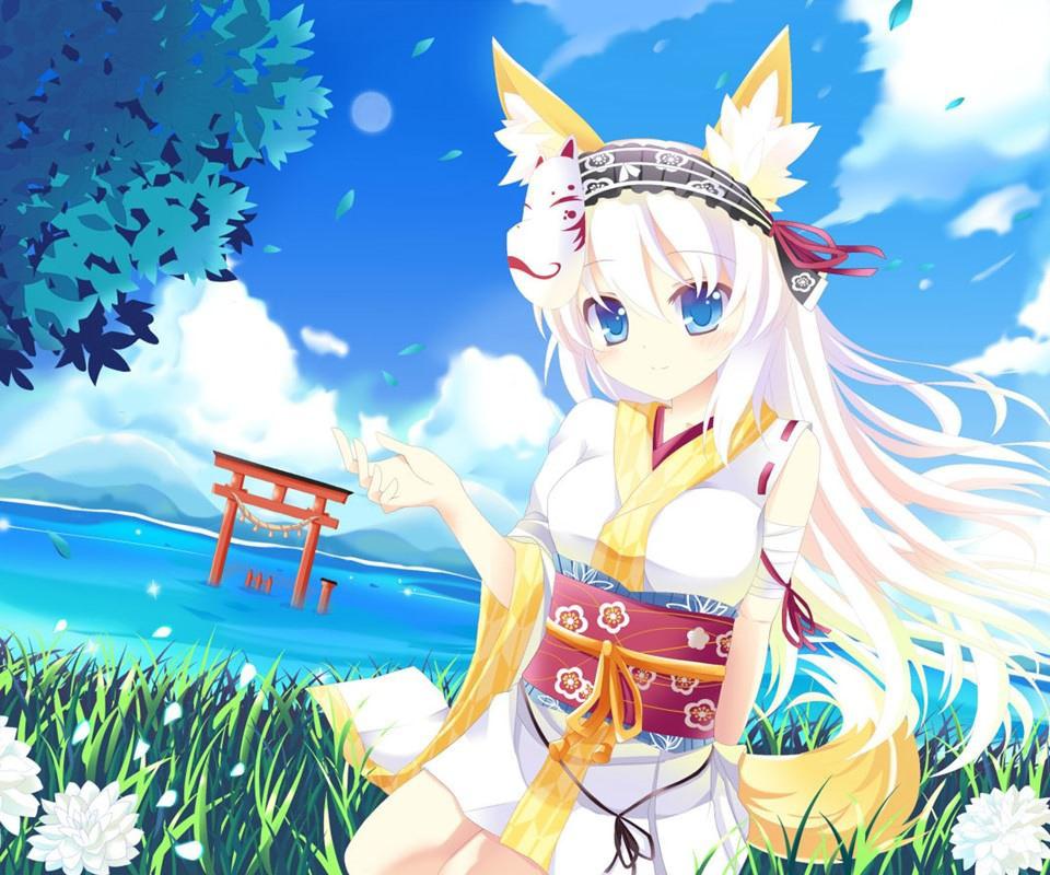 可爱的二次元美少女