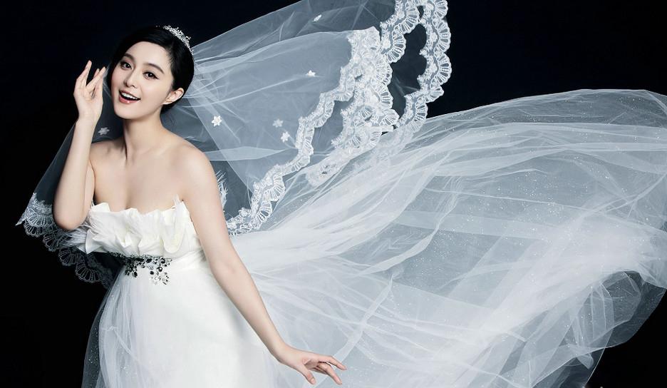 范冰冰时尚甜美婚纱