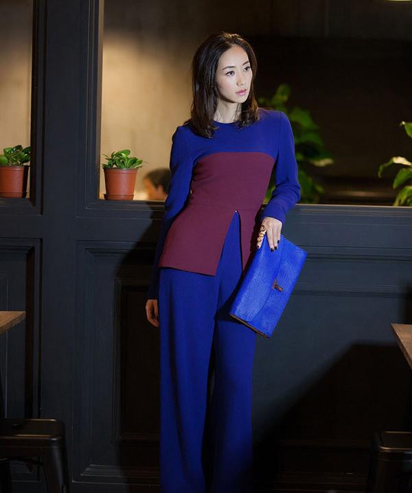 韩雪清新干练ol街拍