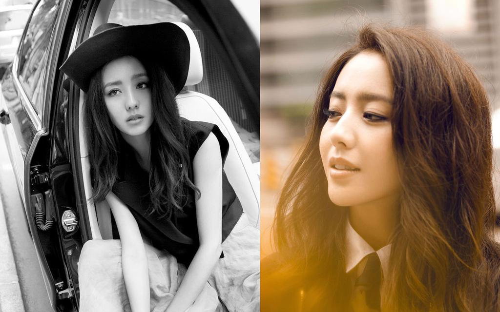 佟丽娅复古街拍