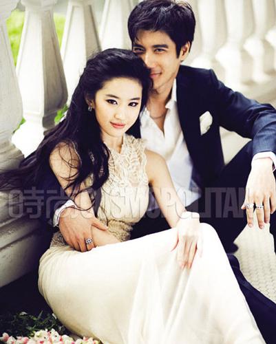 王力宏刘亦菲婚纱照