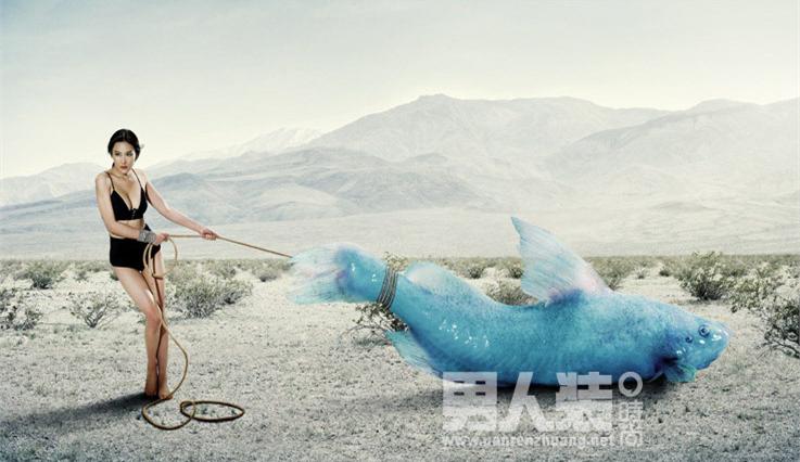 张馨予野性男人装