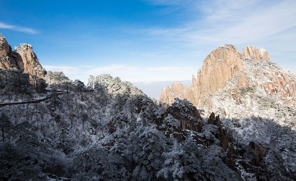 独一无二黄山冬雪