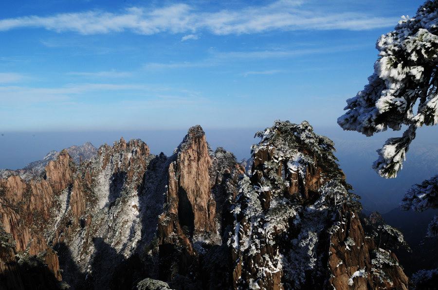 独一无二黄山冬雪