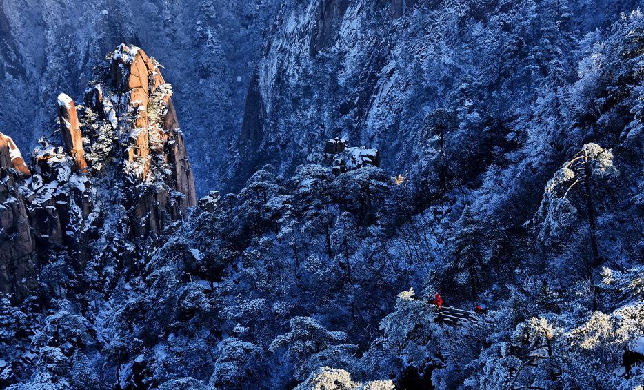 独一无二黄山冬雪