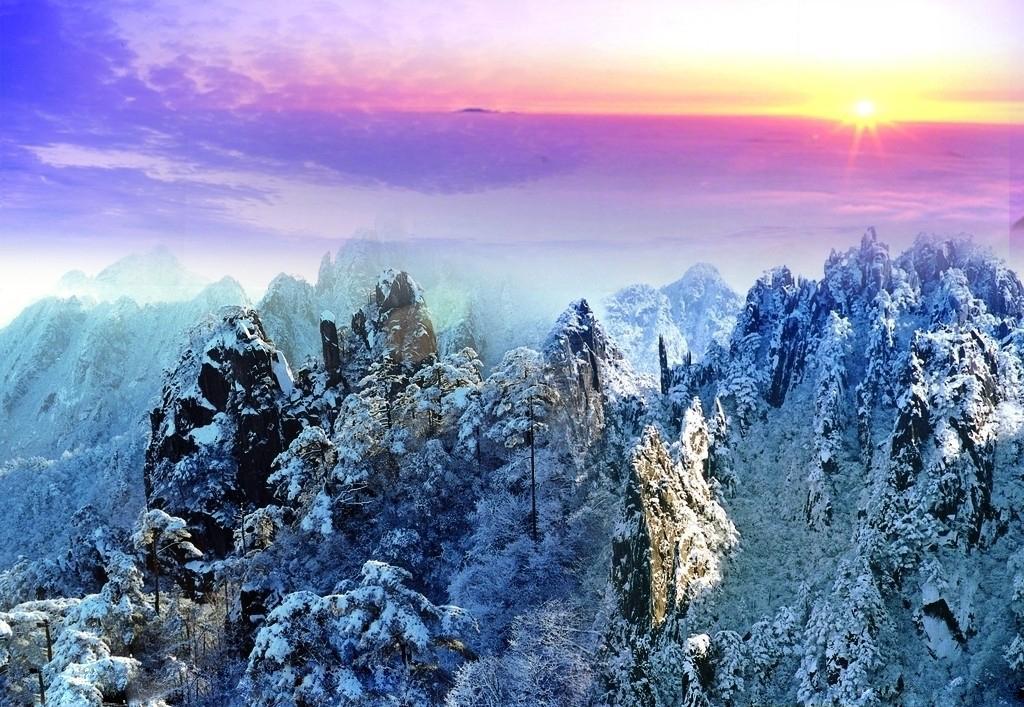 黄山五绝之冬雪