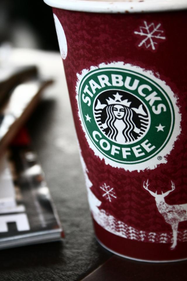唯美星巴克咖啡杯