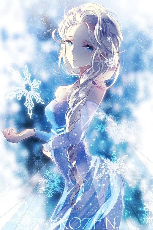 冰雪女王艾莎手绘