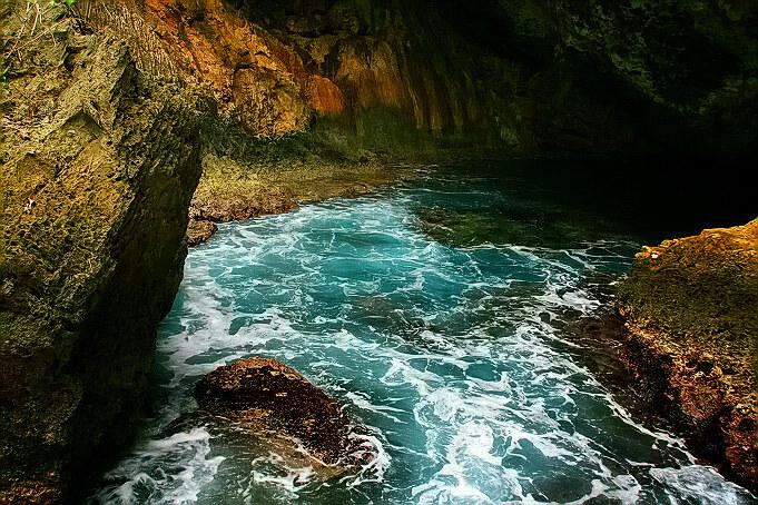 塞班岛蓝洞风光