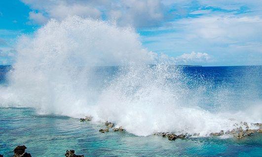 塞班岛喷水海岸奇景