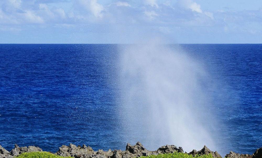 塞班岛喷水海岸奇景