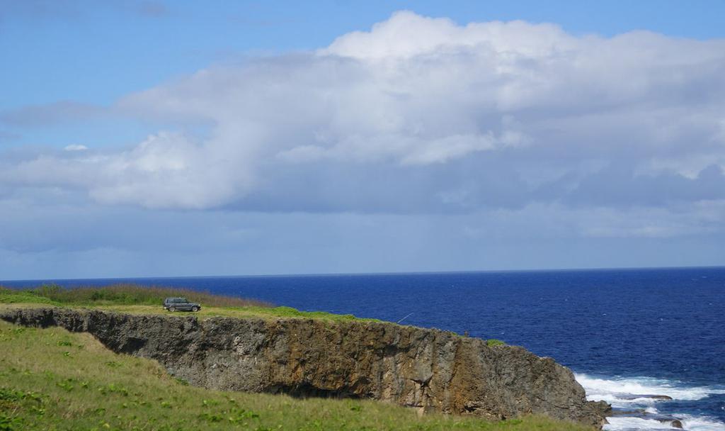 壮美的塞班岛喷水海岸