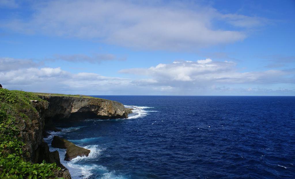 壮美的塞班岛喷水海岸