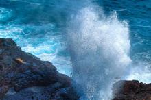 壮美的塞班岛喷水海岸