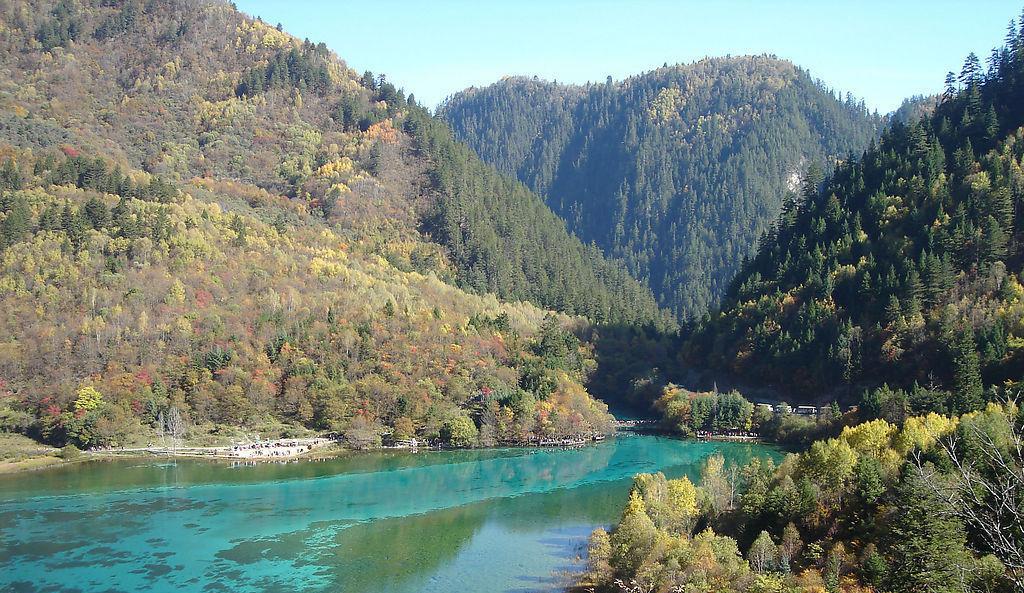 美丽迷人的五花海风光