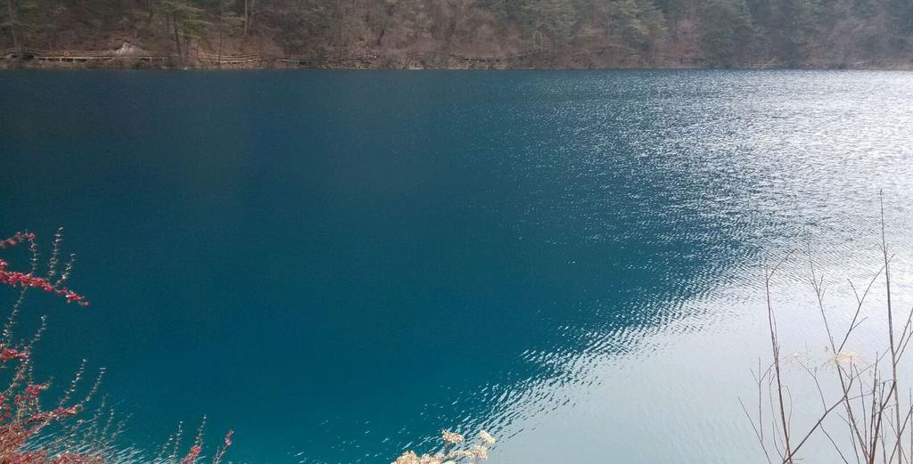 树正沟最大的海子犀牛海