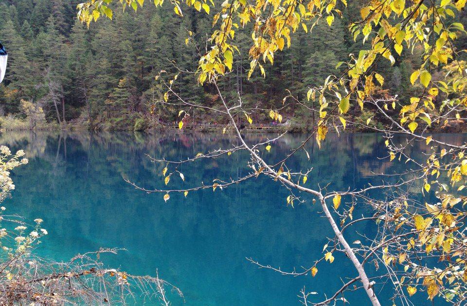 树正沟最大的海子犀牛海