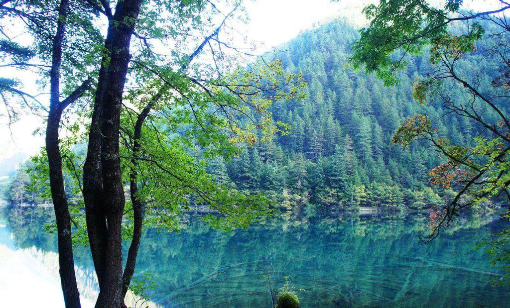 九寨沟镜海奇观