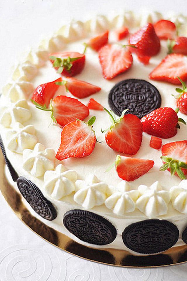 诱人的草莓蛋糕