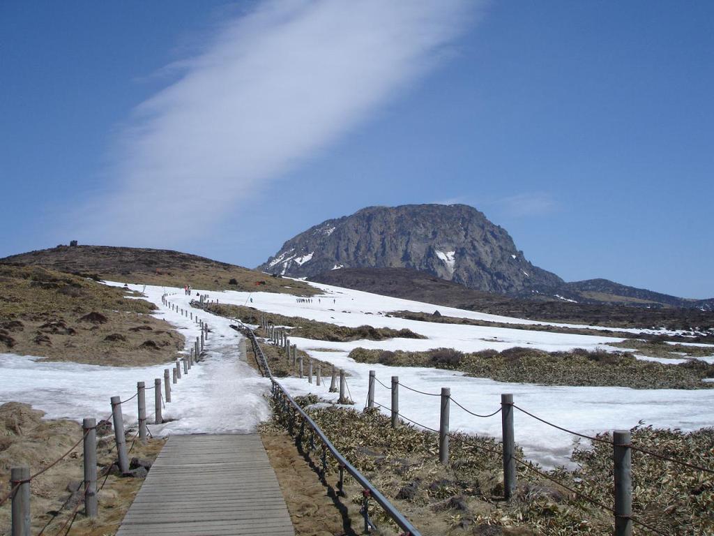 济州岛汉拿山雪景