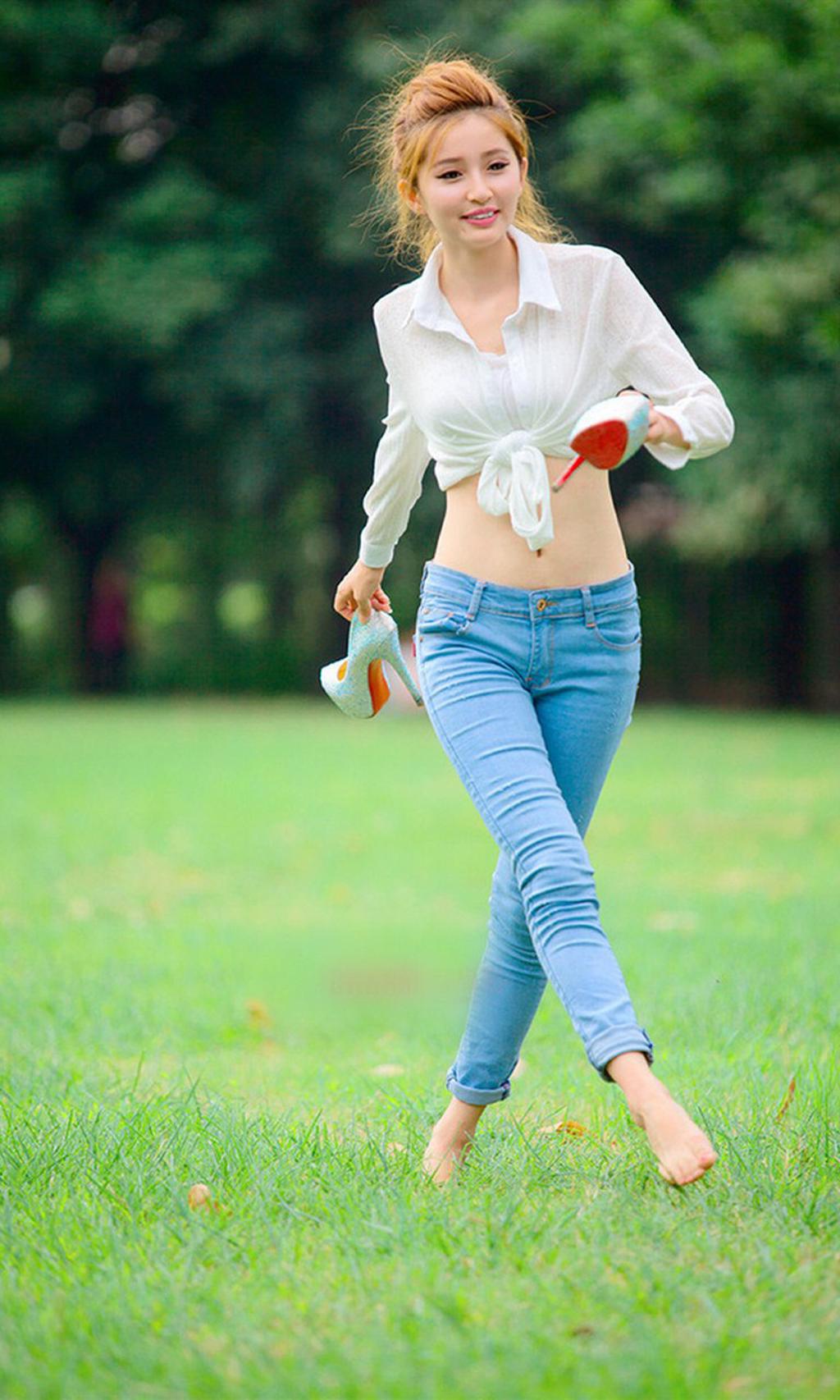 夏日清新唯美清纯美女