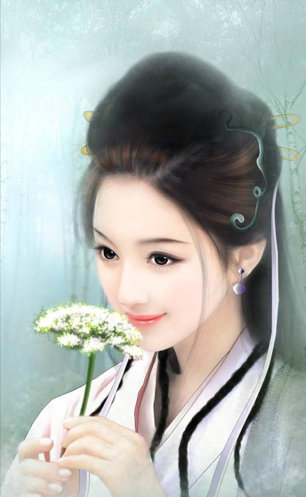 唯美手绘古装美女
