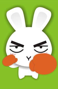 超可爱的卡通兔子-2