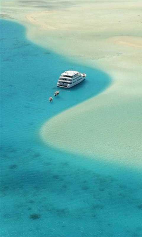 清新大海沙滩风光