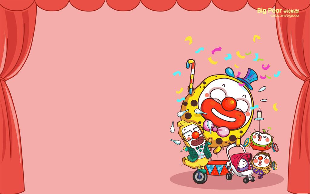 可爱卡通彼格梨