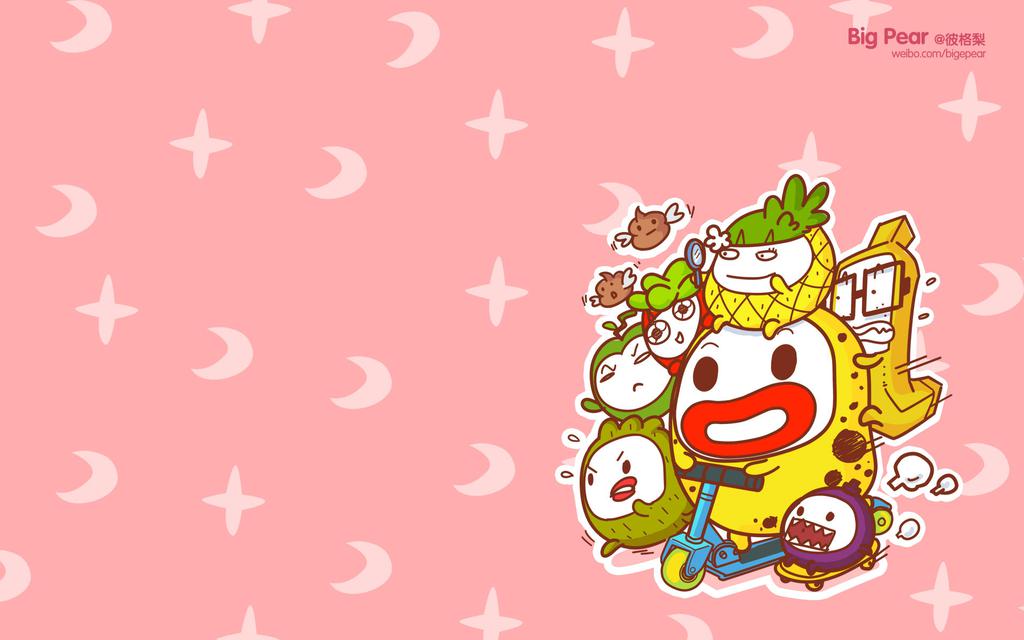 可爱卡通彼格梨