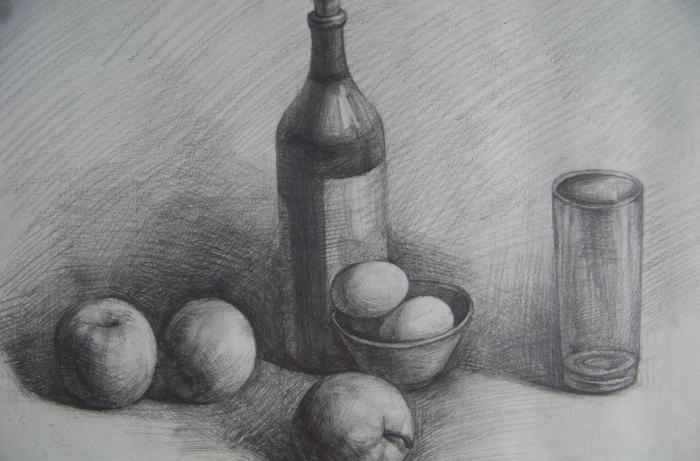 好看的静物素描