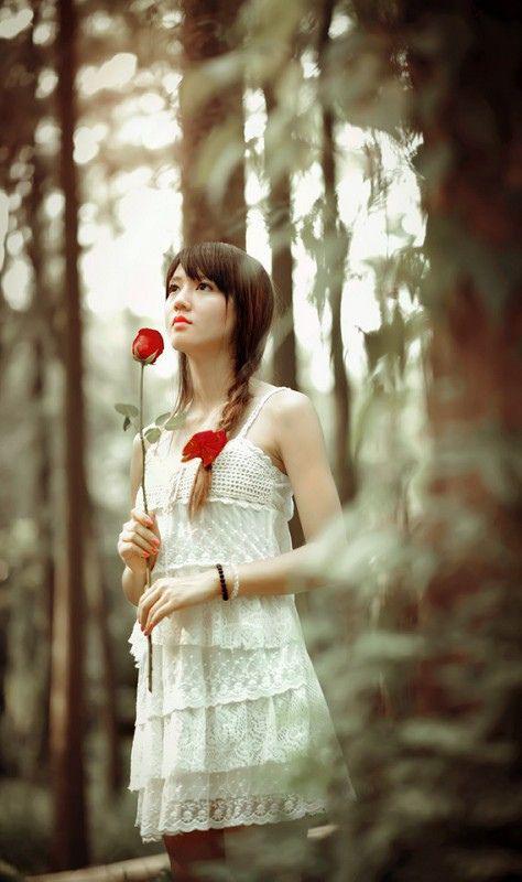 清纯唯美意境女生