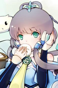 动漫可爱女生洛天依