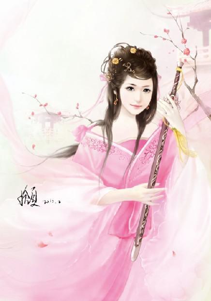 妩媚美女古装手绘