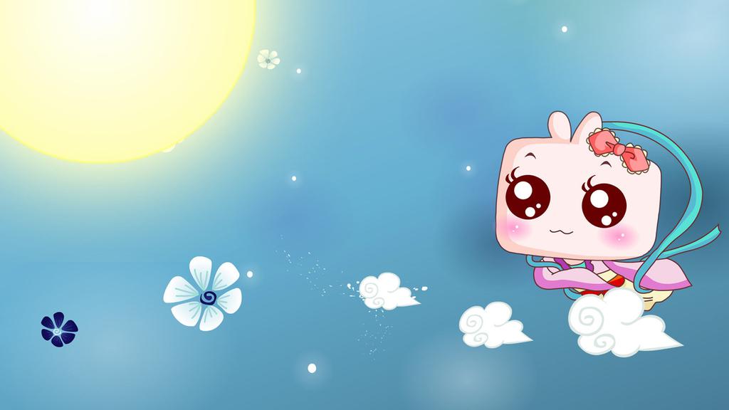 卡通中秋节快乐