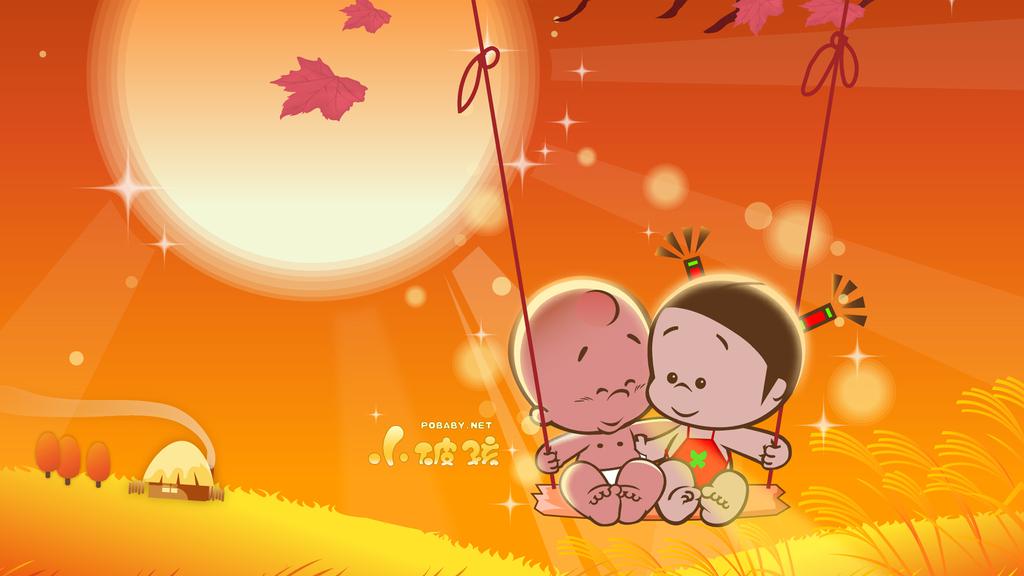 卡通中秋节快乐