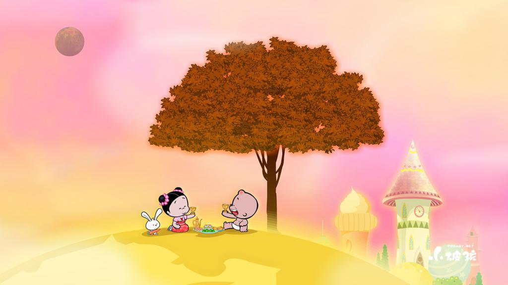 卡通中秋节快乐