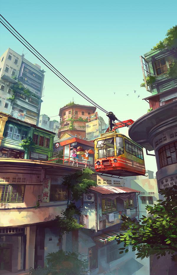 手绘《马来西亚女孩》