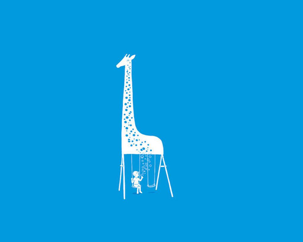 可爱卡通清新纯色