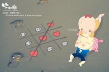 毕加猪卡通情侣