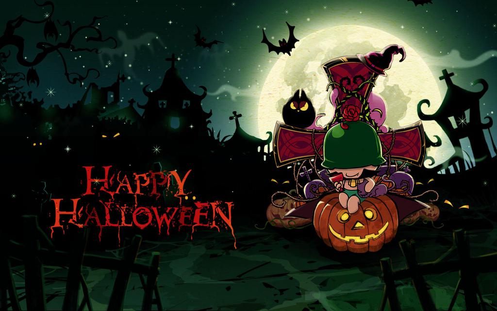 卡通疯狂万圣节