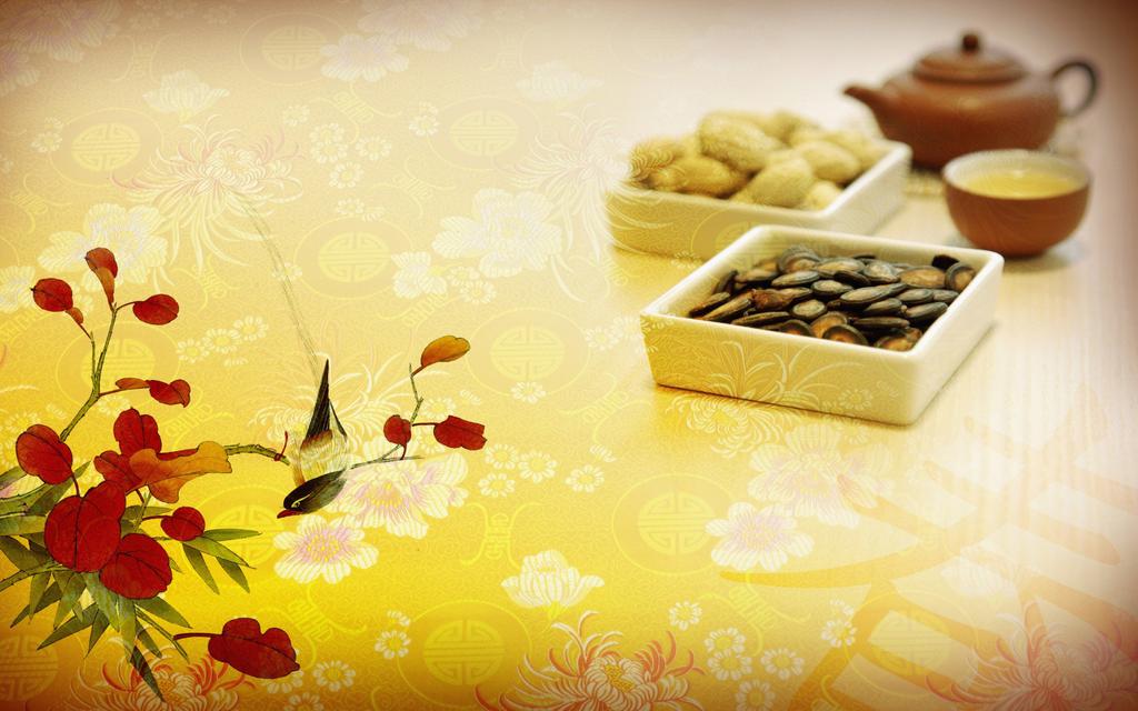 中国传统节日背景