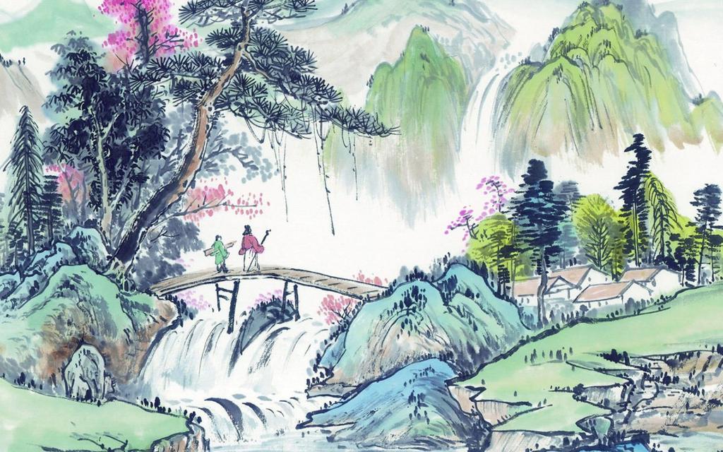 水墨山水画