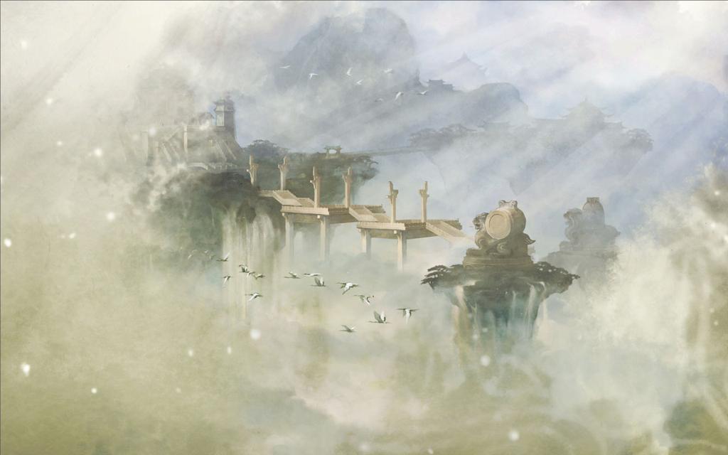 《仙剑奇侠传五》水墨场景