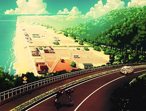 好看的动漫场景插画